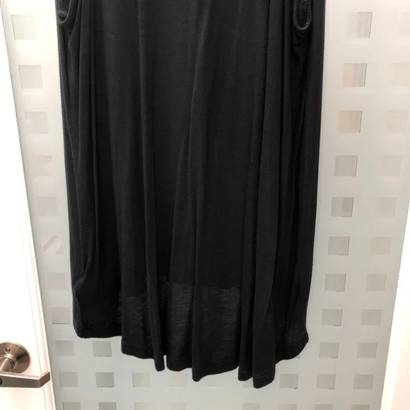 FOREVER 21 Scoop Neck + Side Sheer Knit Bi-Level Tank Top Black, Size L, NWT! - Picture 10 of 14